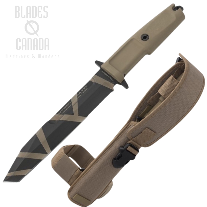 Extrema Ratio FULCRUM Fixed Blade Knife, Bohler N690, Desert Warfare Handle